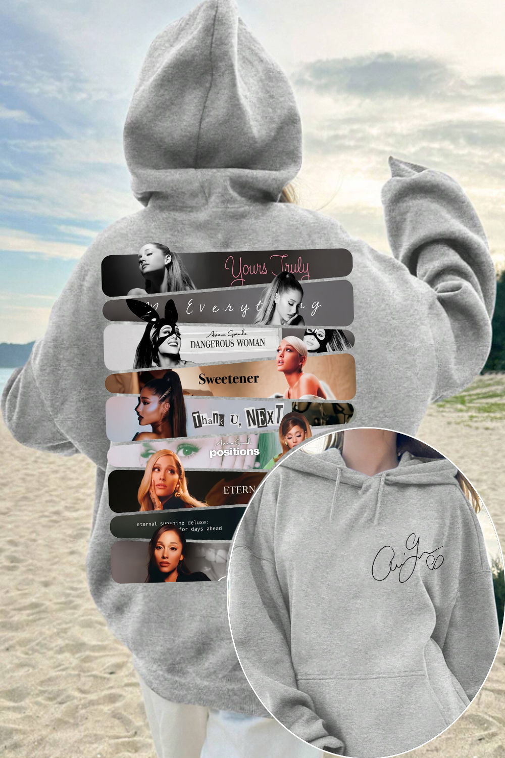 Ariana Grande 2-Sided Printed Hoodie
